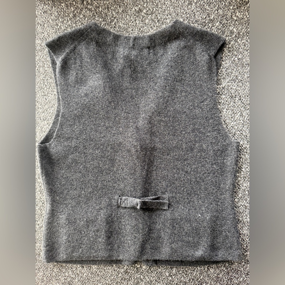 Banana Republic Charcoal Buttoned Vest - Picture 3 of 4